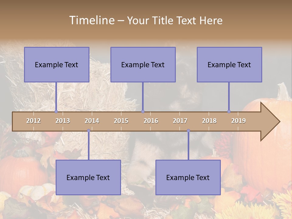 German Shepard Dog In Autumn Setting PowerPoint Template