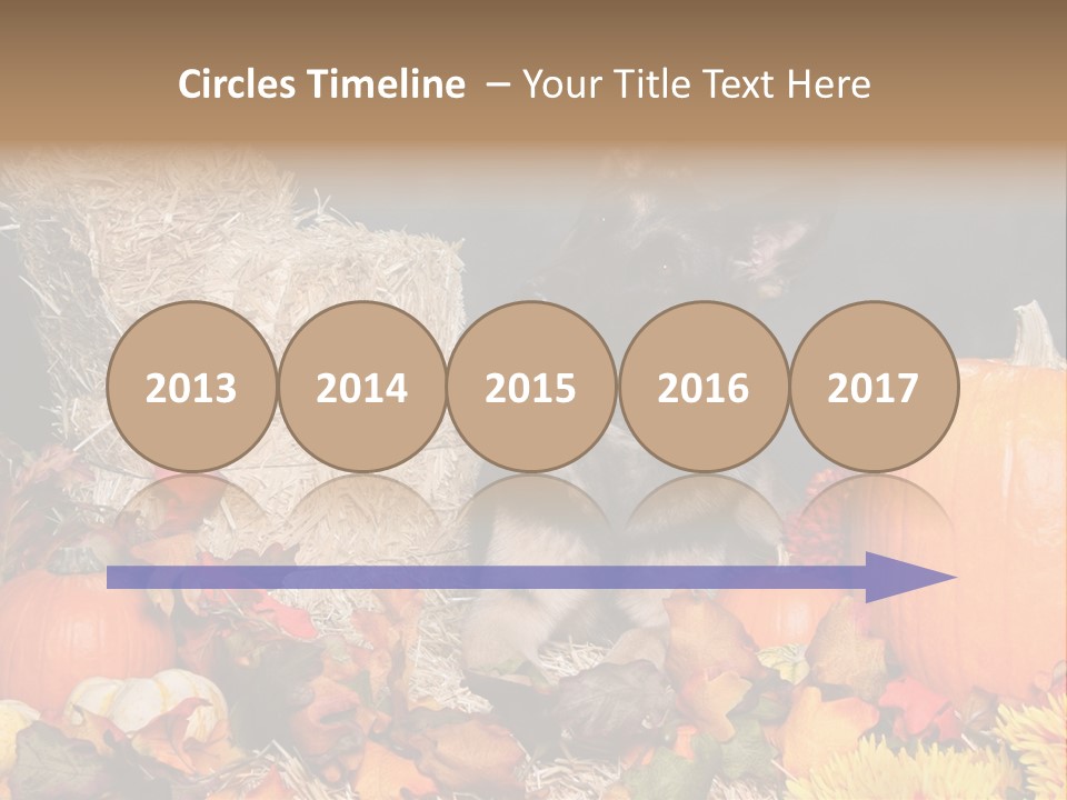 German Shepard Dog In Autumn Setting PowerPoint Template