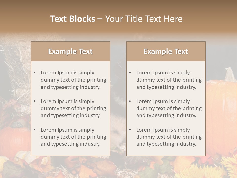 German Shepard Dog In Autumn Setting PowerPoint Template