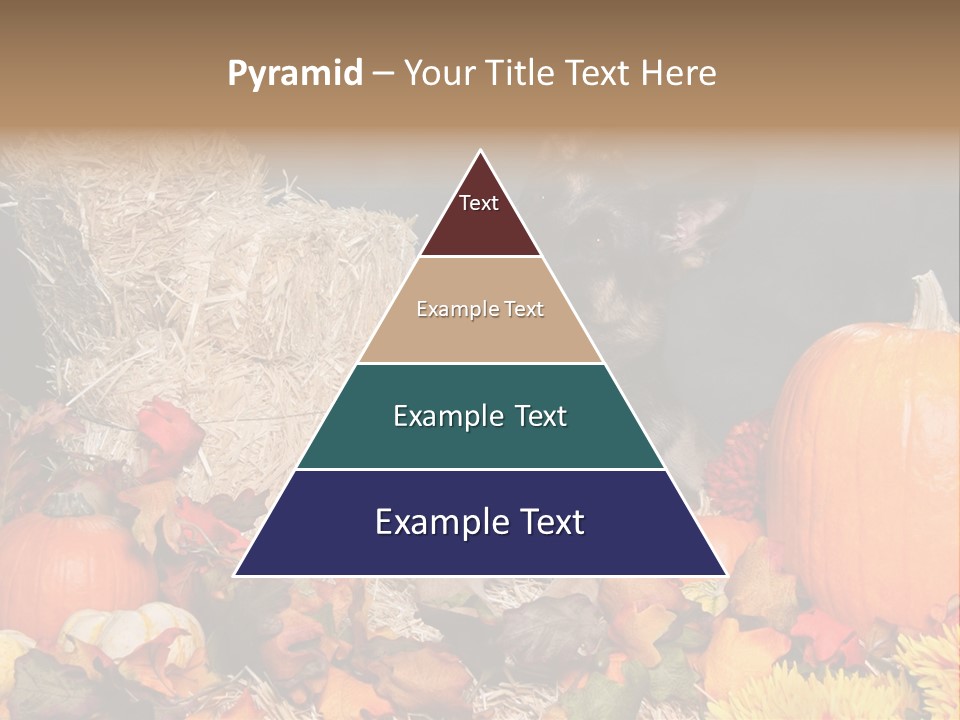 German Shepard Dog In Autumn Setting PowerPoint Template