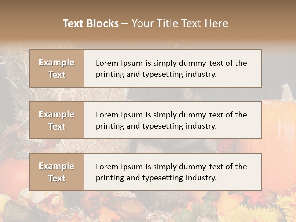 German Shepard Dog In Autumn Setting PowerPoint Template