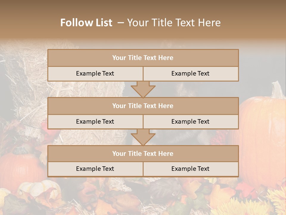 German Shepard Dog In Autumn Setting PowerPoint Template