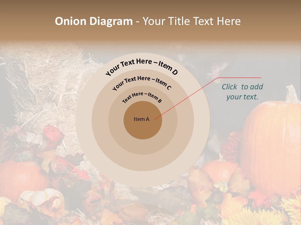 German Shepard Dog In Autumn Setting PowerPoint Template