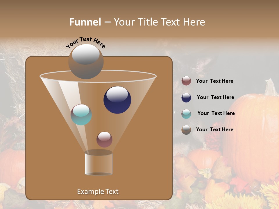 German Shepard Dog In Autumn Setting PowerPoint Template