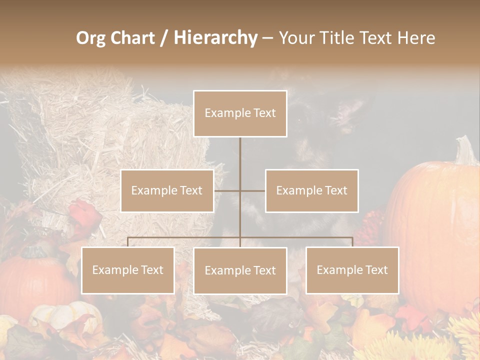 German Shepard Dog In Autumn Setting PowerPoint Template