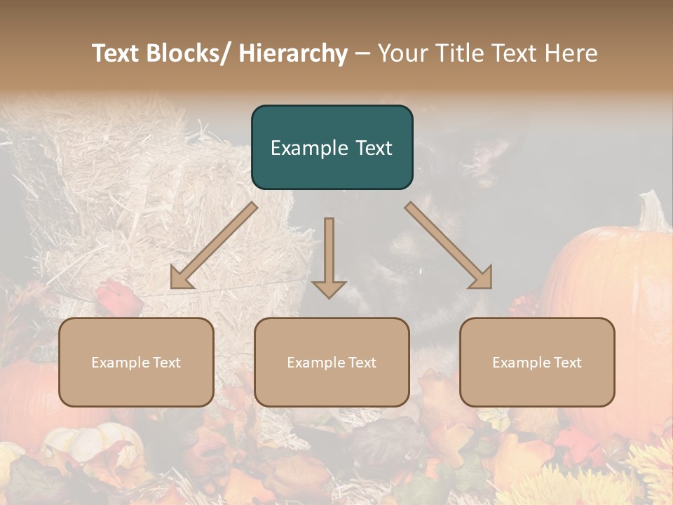 German Shepard Dog In Autumn Setting PowerPoint Template