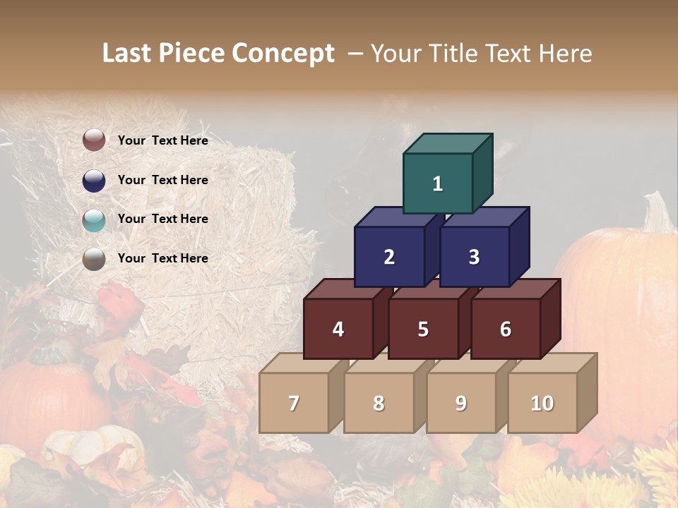 German Shepard Dog In Autumn Setting PowerPoint Template