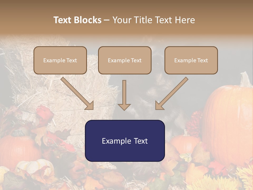 German Shepard Dog In Autumn Setting PowerPoint Template