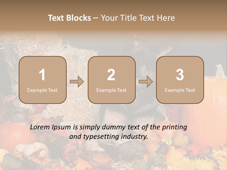 German Shepard Dog In Autumn Setting PowerPoint Template