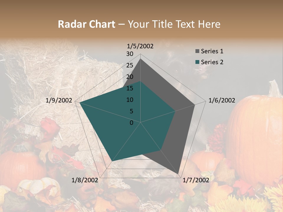 German Shepard Dog In Autumn Setting PowerPoint Template