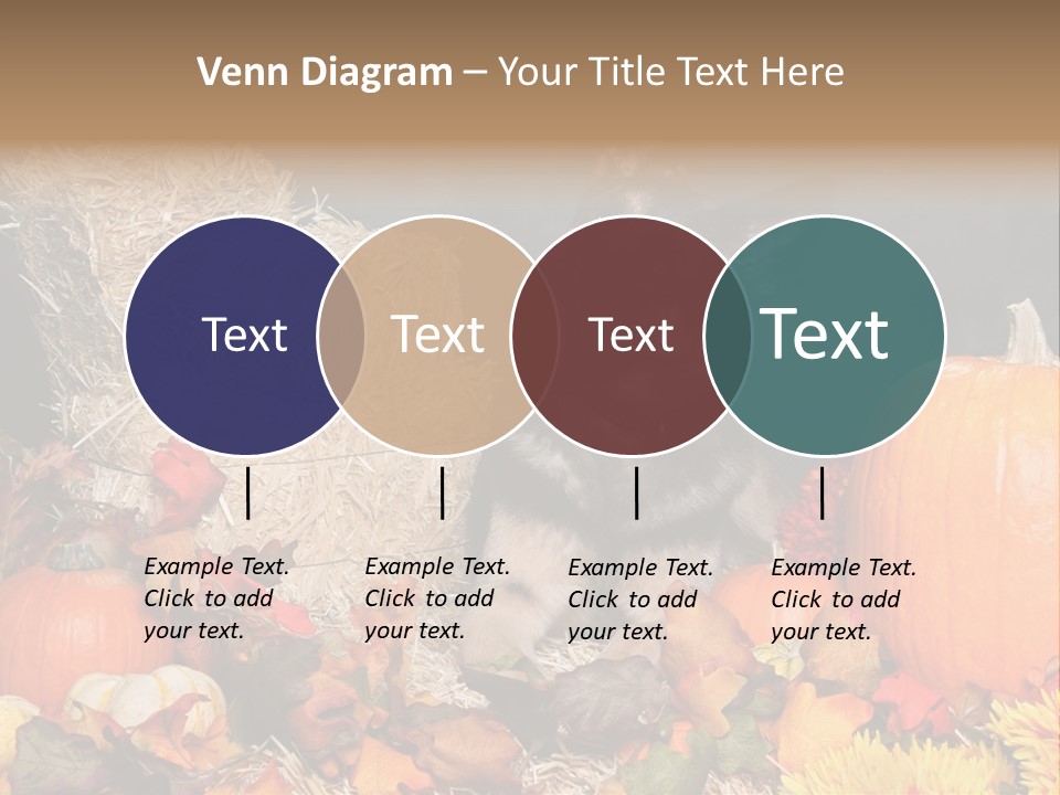 German Shepard Dog In Autumn Setting PowerPoint Template