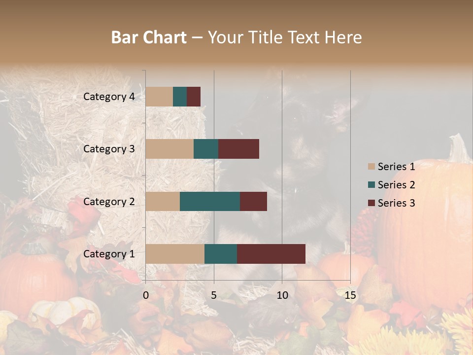 German Shepard Dog In Autumn Setting PowerPoint Template