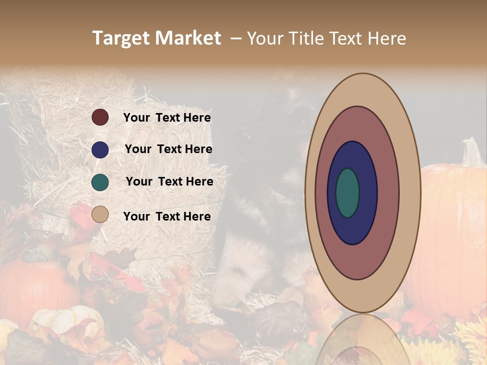 German Shepard Dog In Autumn Setting PowerPoint Template