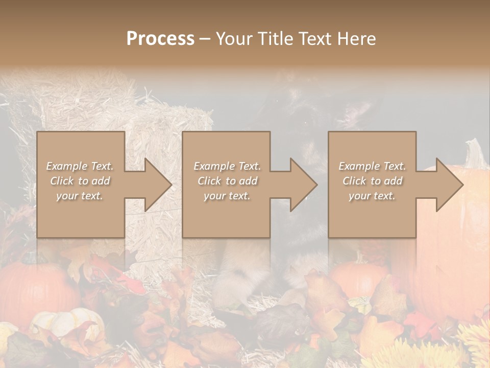 German Shepard Dog In Autumn Setting PowerPoint Template