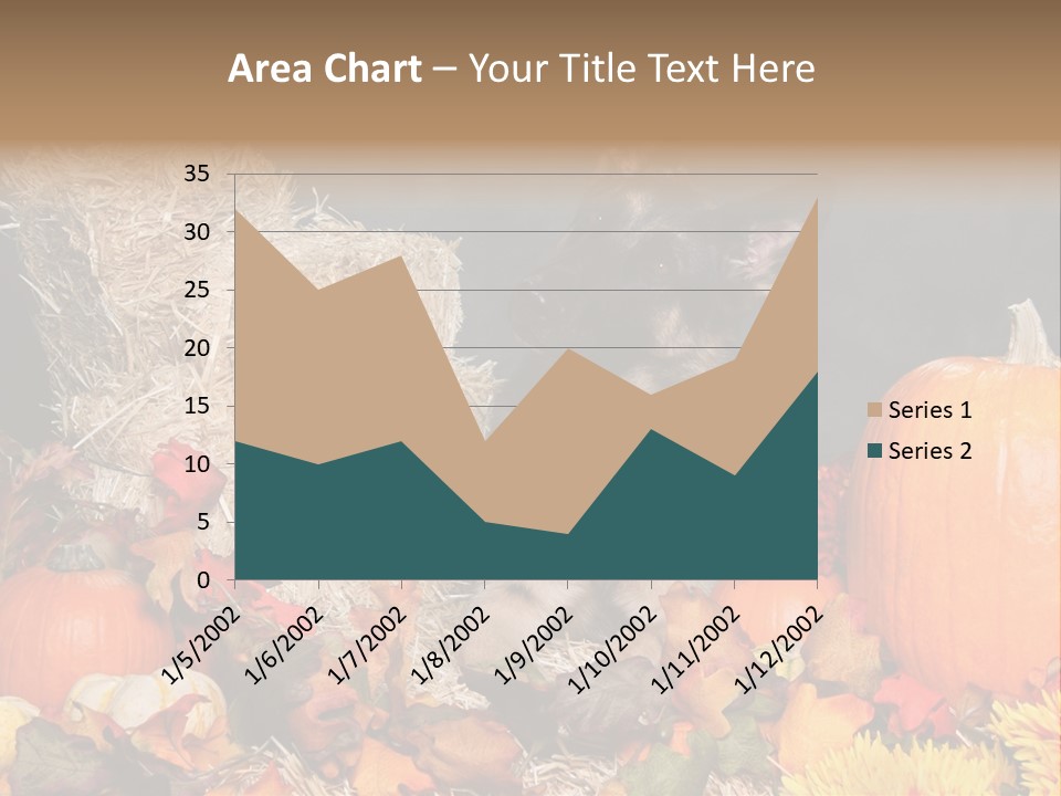 German Shepard Dog In Autumn Setting PowerPoint Template