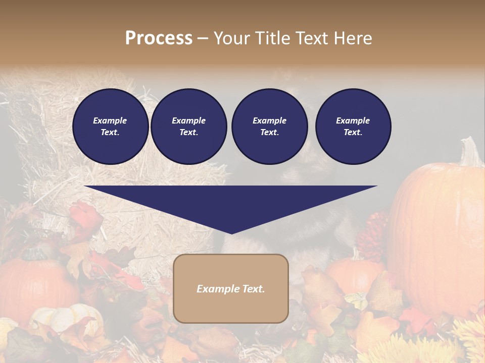 German Shepard Dog In Autumn Setting PowerPoint Template