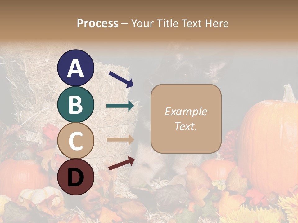 German Shepard Dog In Autumn Setting PowerPoint Template