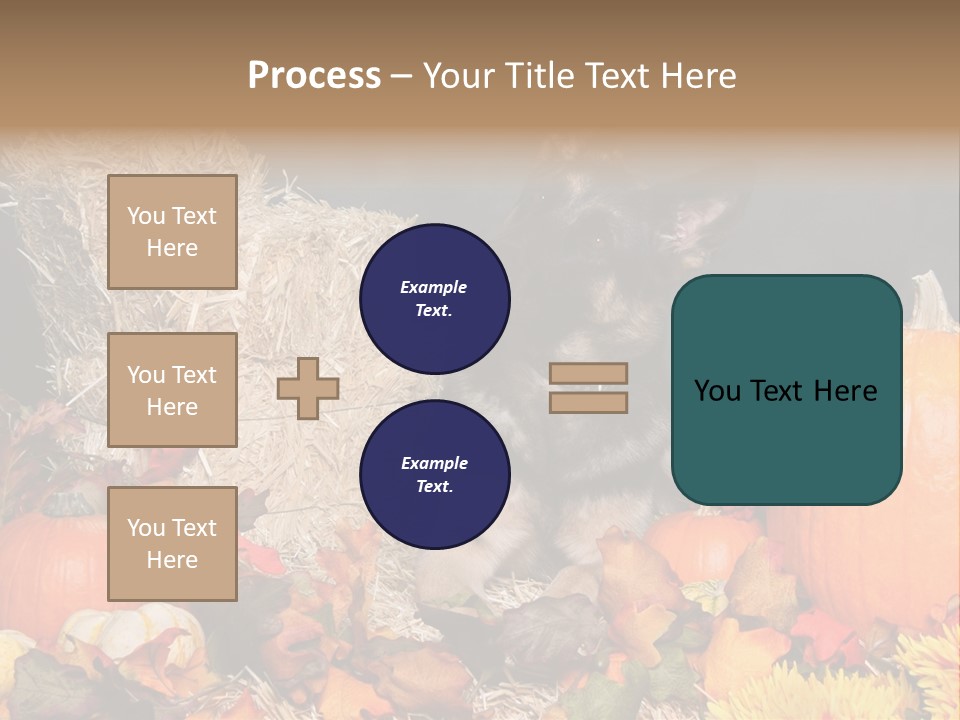 German Shepard Dog In Autumn Setting PowerPoint Template