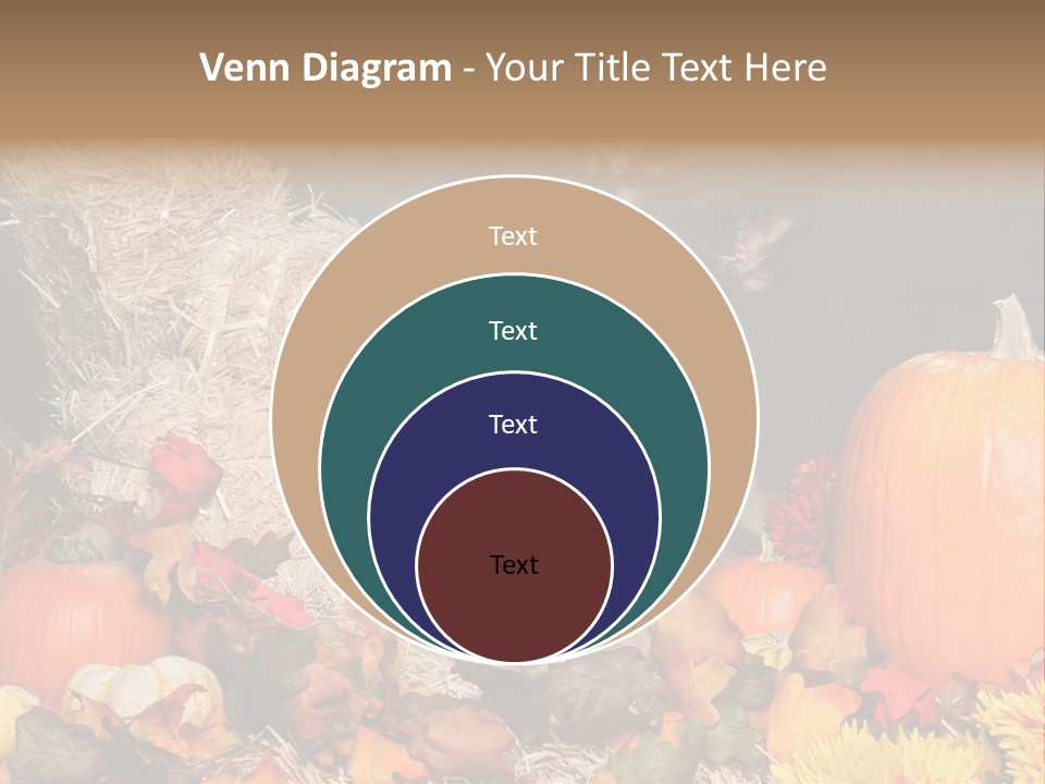 German Shepard Dog In Autumn Setting PowerPoint Template