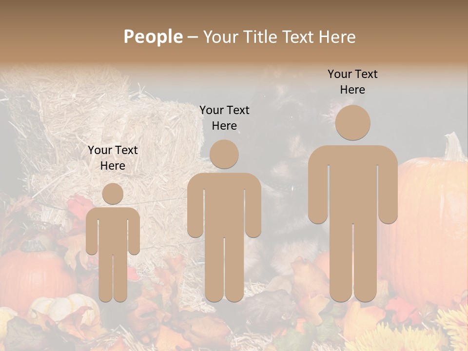 German Shepard Dog In Autumn Setting PowerPoint Template