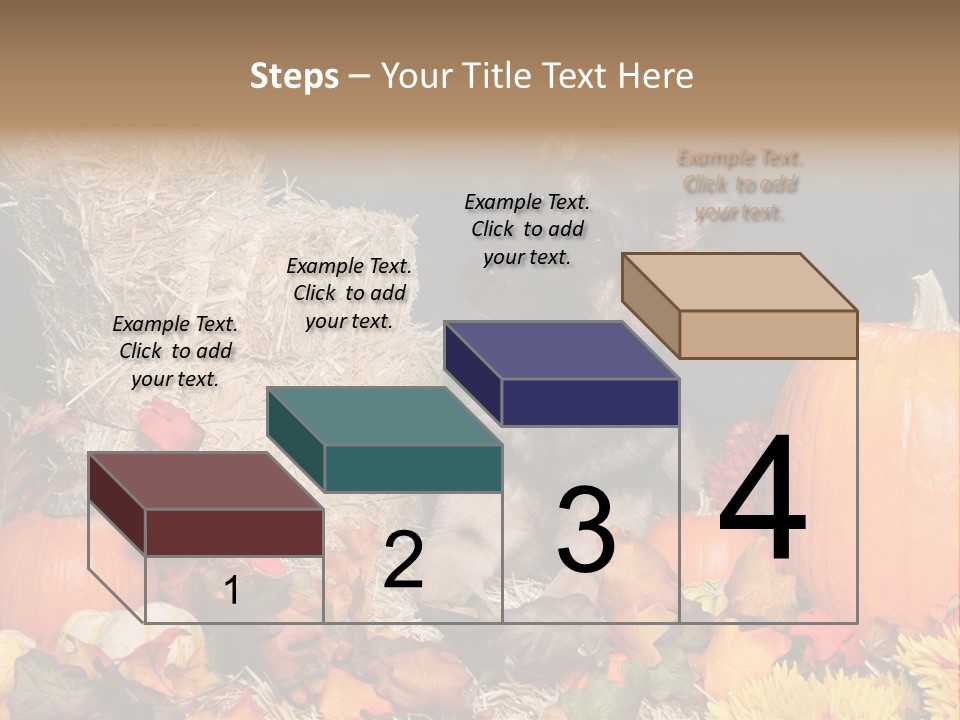 German Shepard Dog In Autumn Setting PowerPoint Template