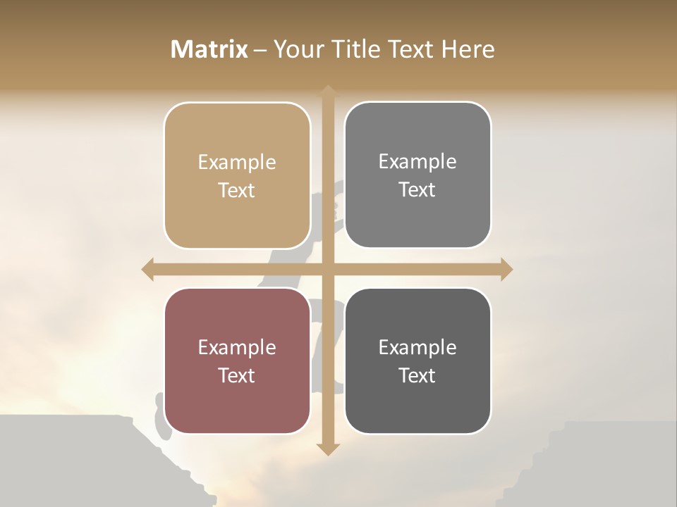 Silhouette Of Jumping Man Against Sunset PowerPoint Template