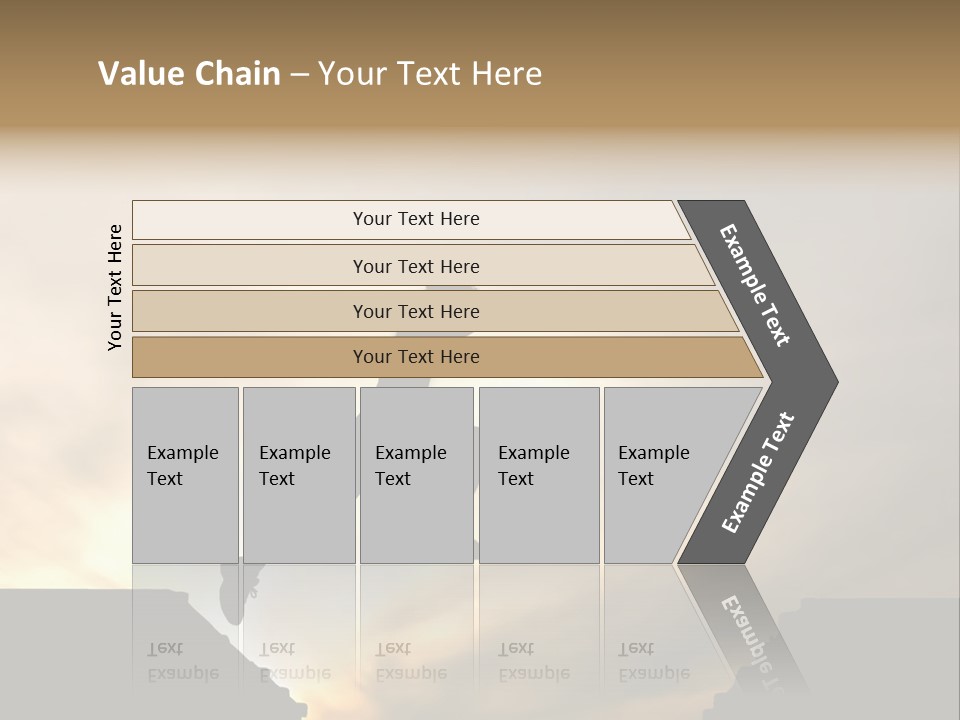 Silhouette Of Jumping Man Against Sunset PowerPoint Template