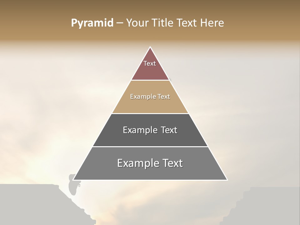 Silhouette Of Jumping Man Against Sunset PowerPoint Template