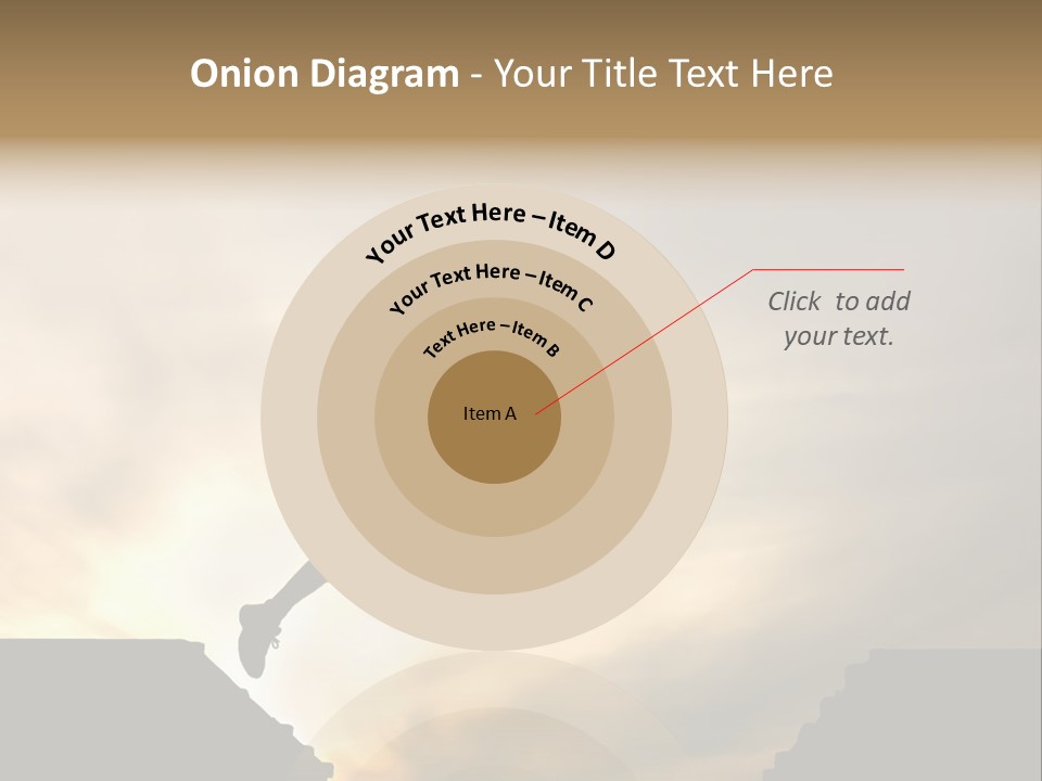 Silhouette Of Jumping Man Against Sunset PowerPoint Template