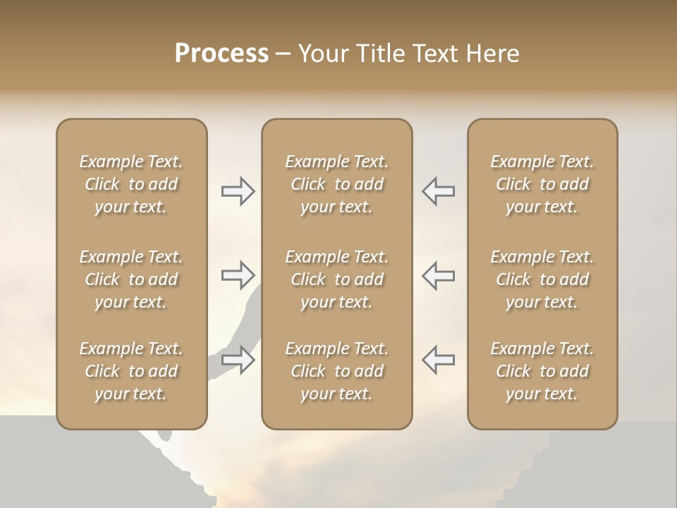 Silhouette Of Jumping Man Against Sunset PowerPoint Template