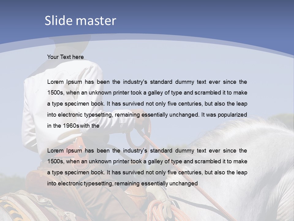 Mexican Boy On Horseback PowerPoint Template