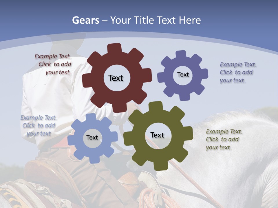 Mexican Boy On Horseback PowerPoint Template