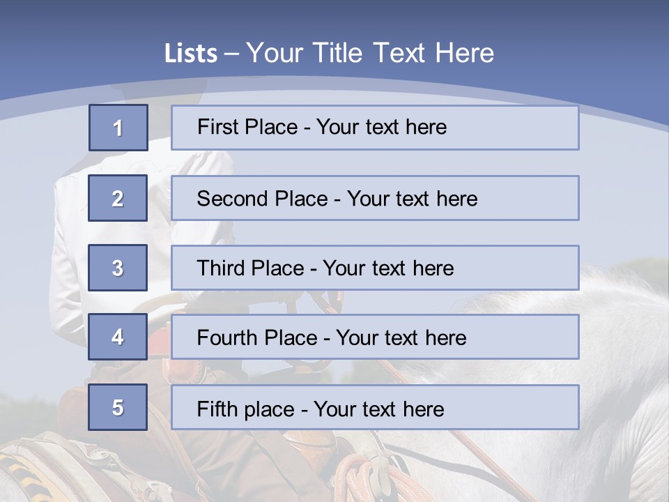 Mexican Boy On Horseback PowerPoint Template