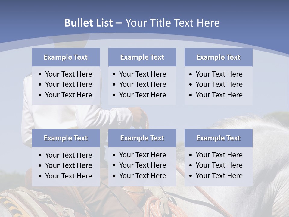 Mexican Boy On Horseback PowerPoint Template