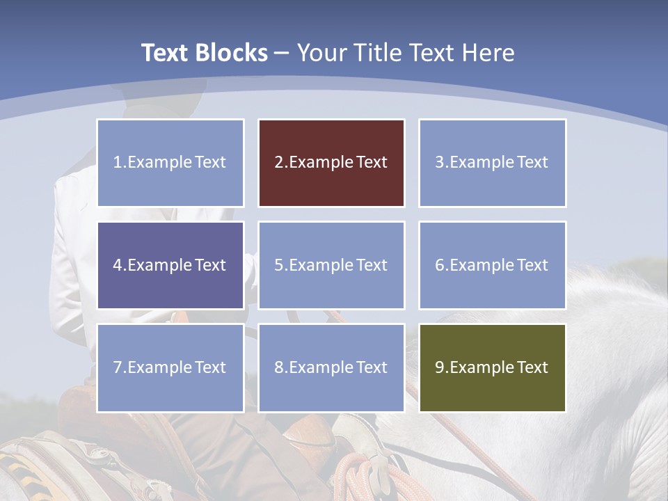 Mexican Boy On Horseback PowerPoint Template