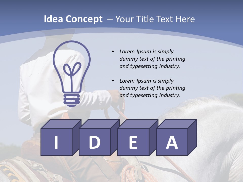 Mexican Boy On Horseback PowerPoint Template