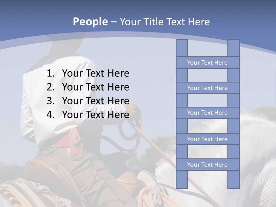 Mexican Boy On Horseback PowerPoint Template