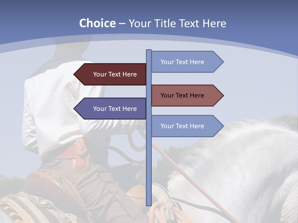 Mexican Boy On Horseback PowerPoint Template