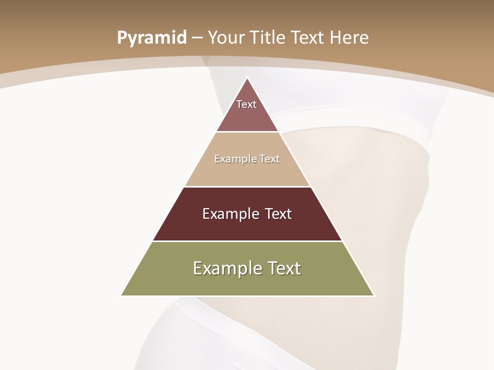 Body Of Young Woman Over White Background PowerPoint Template