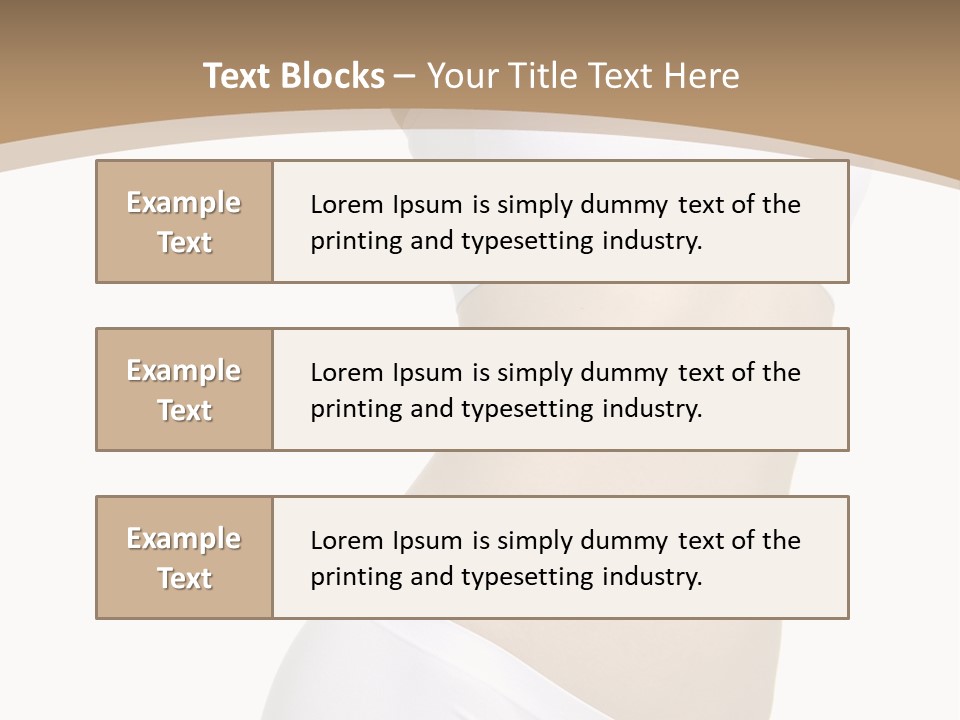 Body Of Young Woman Over White Background PowerPoint Template