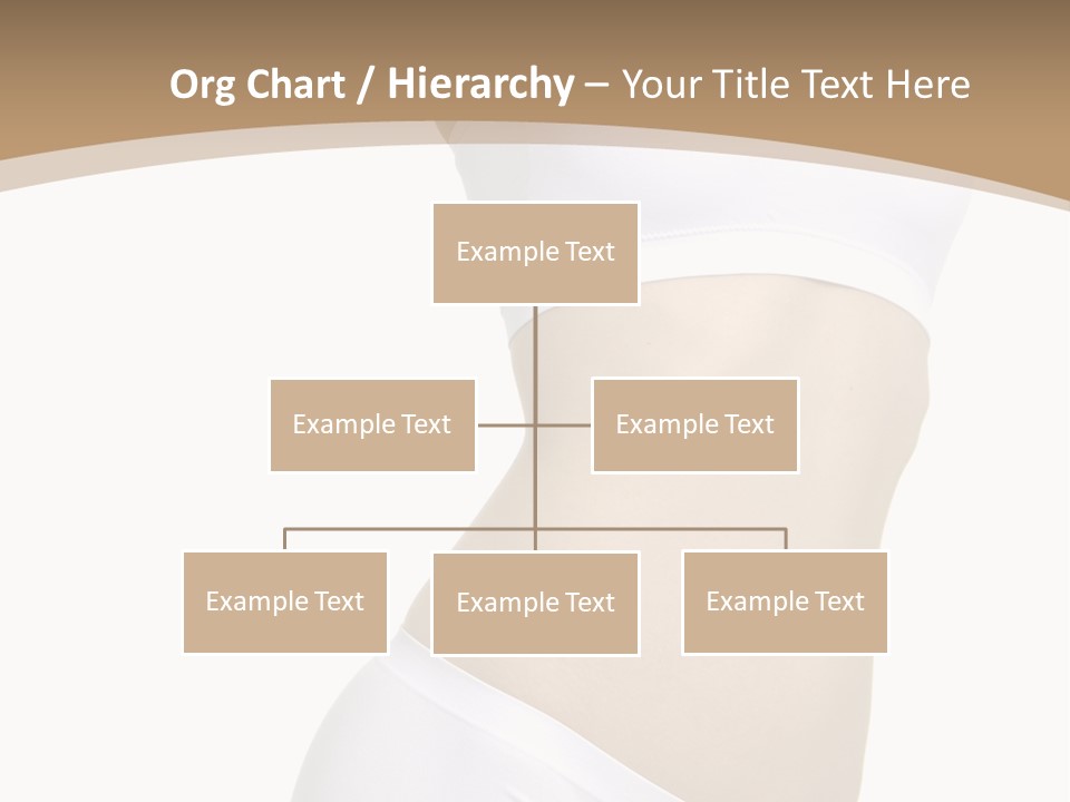 Body Of Young Woman Over White Background PowerPoint Template