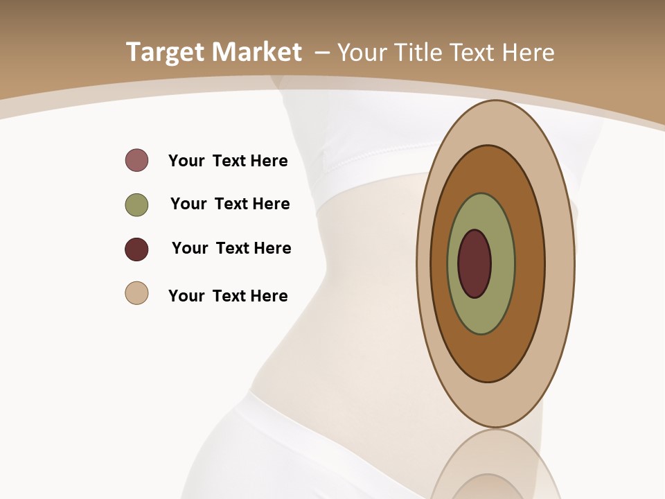 Body Of Young Woman Over White Background PowerPoint Template