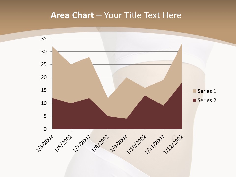 Body Of Young Woman Over White Background PowerPoint Template