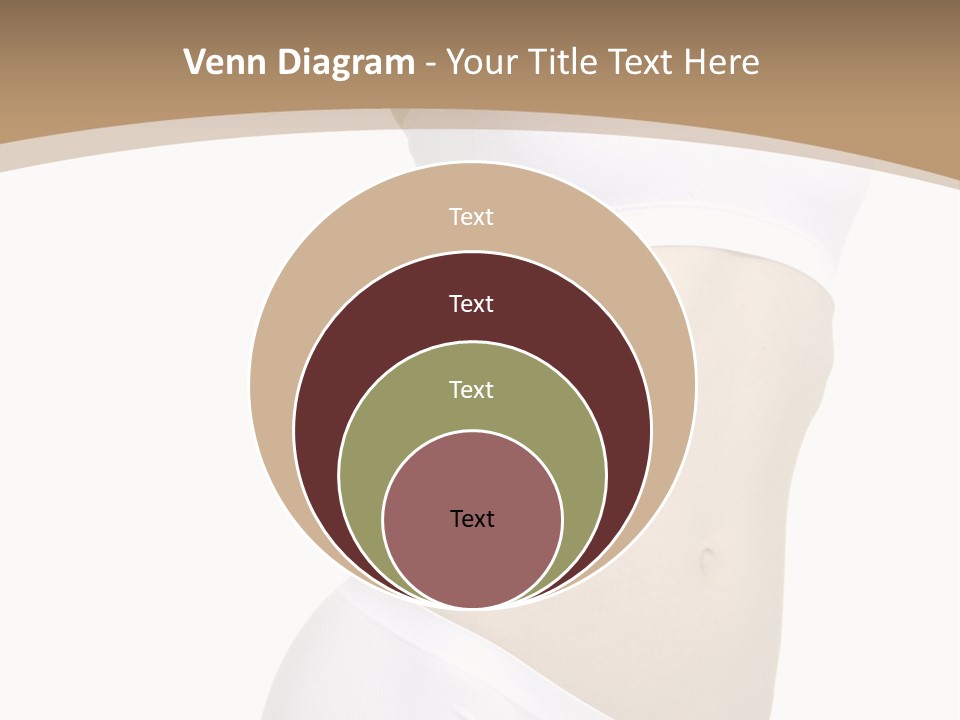 Body Of Young Woman Over White Background PowerPoint Template