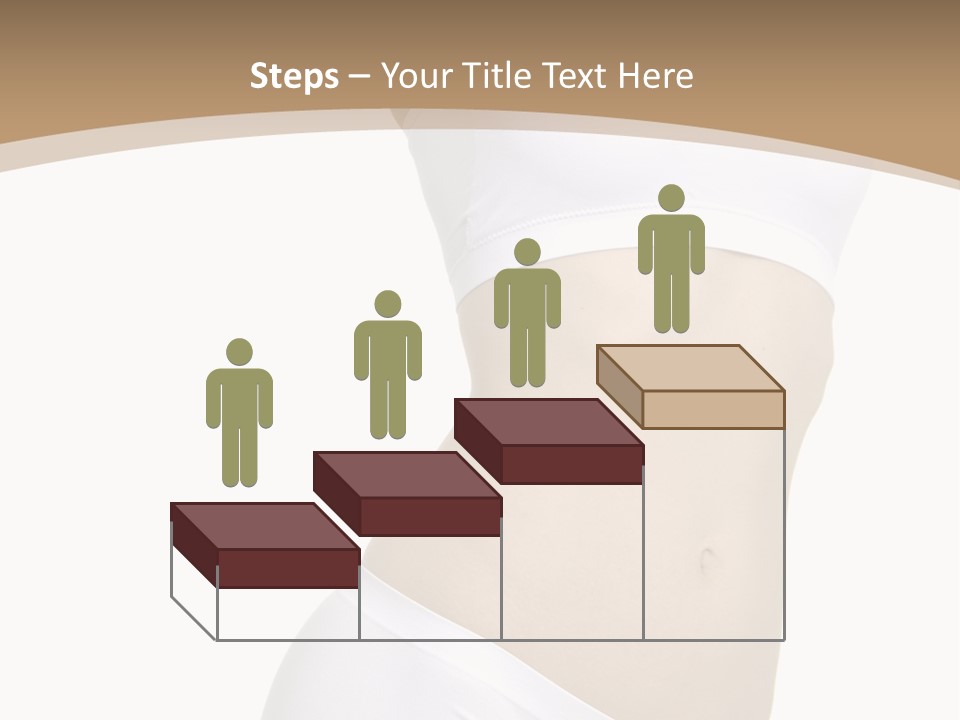 Body Of Young Woman Over White Background PowerPoint Template