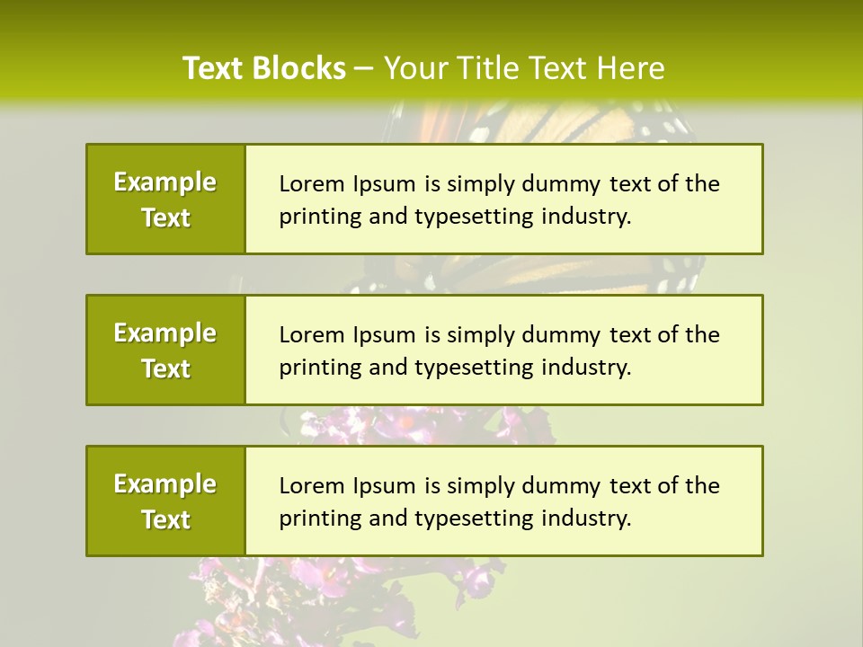 Monarch Butterfly PowerPoint Template