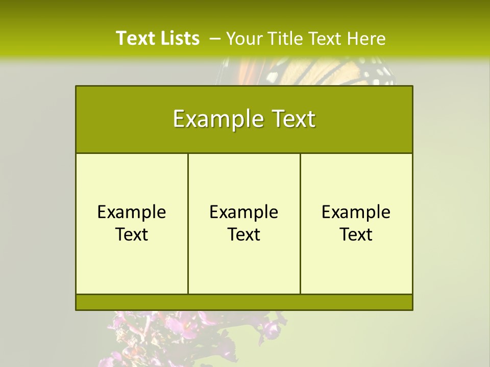 Monarch Butterfly PowerPoint Template