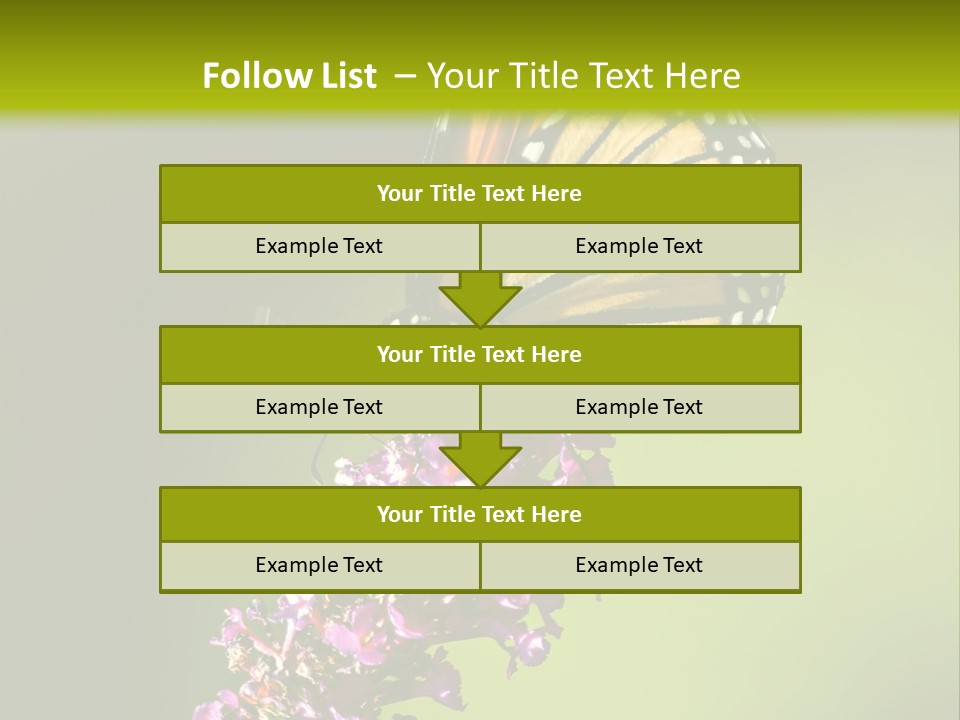 Monarch Butterfly PowerPoint Template