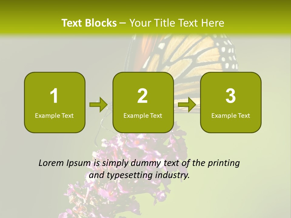 Monarch Butterfly PowerPoint Template