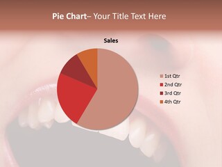 Female With Healthy Mouth And Teeth PowerPoint Template